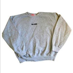 Full Send Grey Crewneck